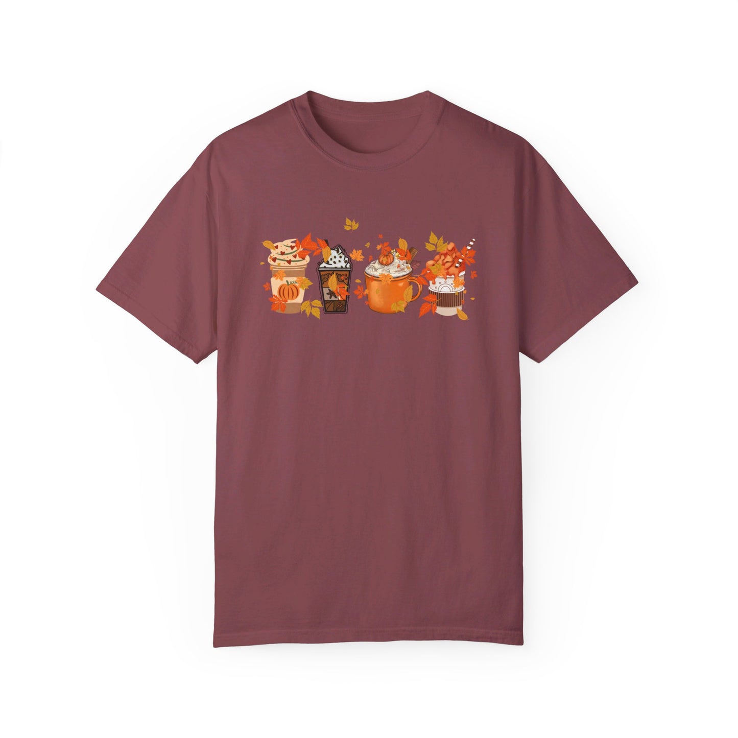 Cozy Coffee & Fall Leaves T-Shirt